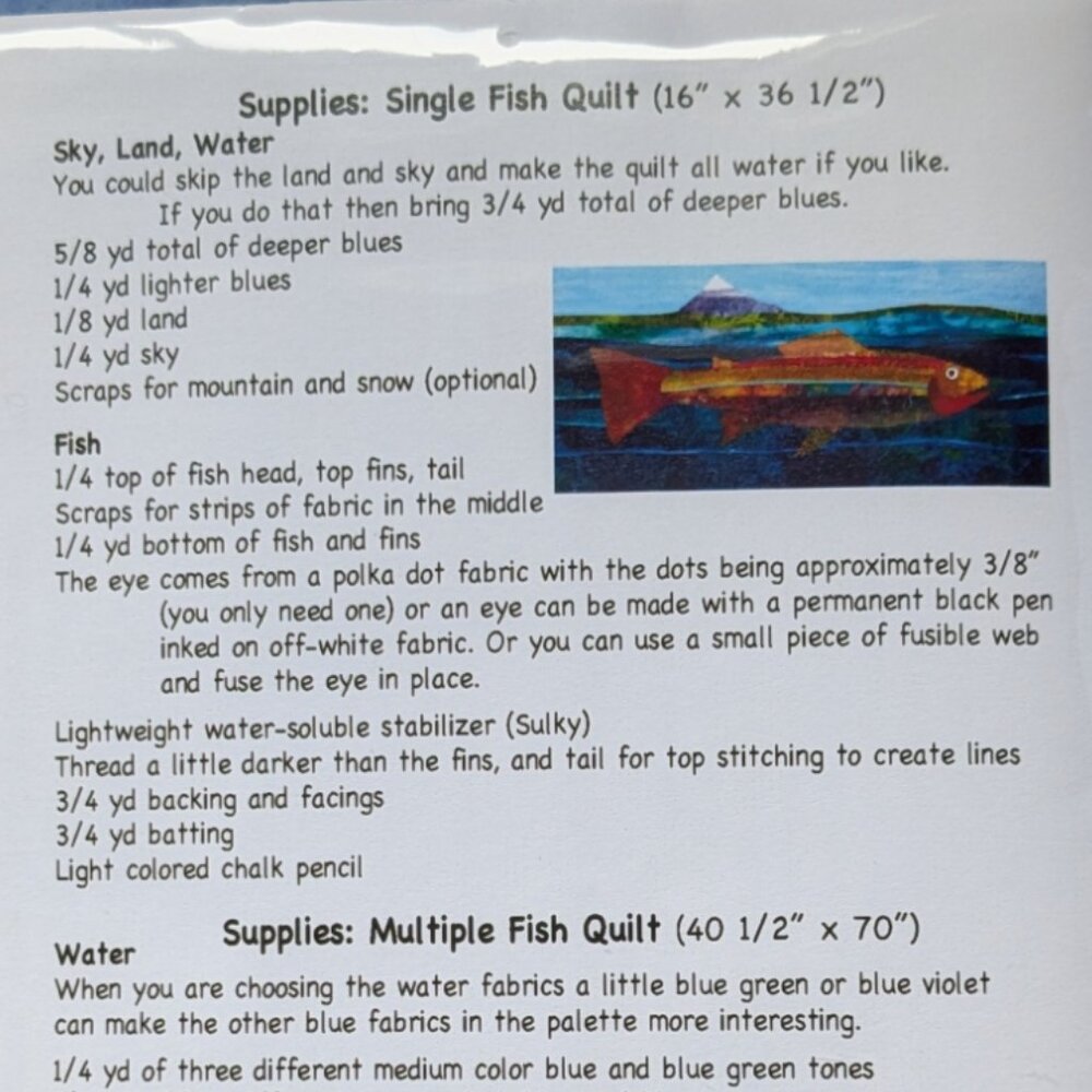 Fish Quilt  Pattern - Picture 3 of 4
